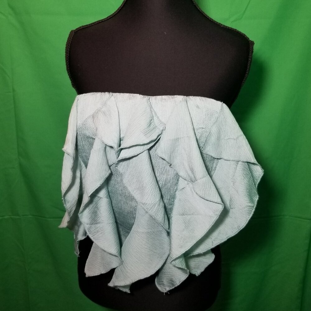 Alkemy Size Small Crop Tube Top Fairy Romantic Ruffle Cottage‎ Boho Twee NWT